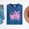 Graduation 2027 Senior 2027 Class Of 2027 Coquette Pink Girl Mineral Wash Tshirts Mineral Navy