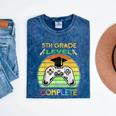 Graduation 5th Grade Level Complete Gamer Class 2021 Gaming Mineral Wash Tshirts Mineral Navy