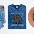 Graduation Apparel How To Eat Elephant One Bite At A Time Mineral Wash Tshirts Mineral Navy