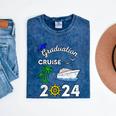 Graduation Cruise 2024 Ship Boat Vacation Summer Vacation Men Women Kids Mineral Wash Tshirts Mineral Navy