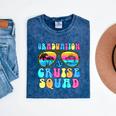 Graduation Cruise Squad Class Of 2025 Vacation Family Grad Mineral Wash Tshirts Mineral Navy