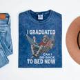 Graduation I Graduated Can I Go Back To Bed Now Mineral Wash Tshirts Mineral Navy