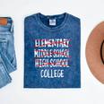 Graduation High School 2025 High School Graduation Premium Tri-Blend Mineral Wash Tshirts Mineral Navy