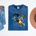 Graduation Mallard Duck Hunter Hunting Season Grad Hunting Mineral Wash Tshirts Mineral Navy
