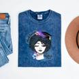Graduation Masters Degree Woman Queen Graduate 2025 Mineral Wash Tshirts Mineral Navy