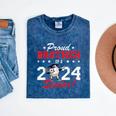 Graduation Proud Brother Of A 2024 Senior Baseball Player Mineral Wash Tshirts Mineral Navy