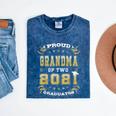 Graduation Proud Grandma Of Two 2021 Graduates High School Mineral Wash Tshirts Mineral Navy