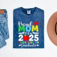 Graduation Proud Mom Of 2025 Kindergarten Graduate Mineral Wash Tshirts Mineral Navy