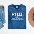 Graduation Quote Shirt PhD Whole Other Level BS Mineral Wash Tshirts Mineral Navy