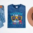 Graduation Shirt Goodbye PreK Hello Kindergarten School Mineral Wash Tshirts Mineral Navy