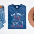 Graduation Teacher Shirt Dear Parents Tag Your It Men Women Kids Mineral Wash Tshirts Mineral Navy