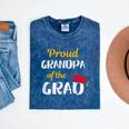 Grandpa Of Graduate Shirt Proud Grandfather Graduation Tee Mineral Wash Tshirts Mineral Navy