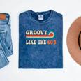 Groovy Like The 60s Aesthetic Nostalgia 1960's Retro Mineral Wash Tshirts Mineral Navy