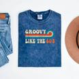Groovy Like The 60s Aesthetic Nostalgia 1960's Retro Mineral Wash Tshirts Mineral Navy