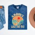 Groovy Like The 70s Aesthetic Nostalgia 1970's Retro Mineral Wash Tshirts Mineral Navy Groovy Like The 70s Aesthetic Nostalgia 1970's Retro Mineral Wash Tshirts Mineral Navy