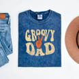 Groovy Dad 70s Aesthetic Nostalgia 1970's Retro Dad Mineral Wash Tshirts Mineral Navy