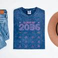 Grow With Me Graduation First Day Of School Class Of 2036 Mineral Wash Tshirts Mineral Navy