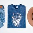 Hairdresser Gift Idea Graduation Tattoo Craft Hairstylist Mineral Wash Tshirts Mineral Navy