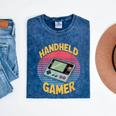 Handheld Gamer Retro Portable Console Nostalgia Mineral Wash Tshirts Mineral Navy Handheld Gamer Retro Portable Console Nostalgia Mineral Wash Tshirts Mineral Navy