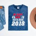 My Happy Class Is Outta Here 2018 Graduation Mineral Wash Tshirts Mineral Navy