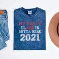 My Happy Class Is Outta Here 2021 Shirt Graduation Mineral Wash Tshirts Mineral Navy