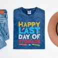 Happy Last Day Of 3rd Grade Shirt Third Grade Graduation Mineral Wash Tshirts Mineral Navy