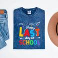Happy Last Day Of School Teacher Women Student Graduation Mineral Wash Tshirts Mineral Navy