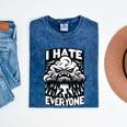 I Hate Everyone Introvert Anti-Social Dark Humor Mineral Wash Tshirts Mineral Navy I Hate Everyone Introvert Anti-Social Dark Humor Mineral Wash Tshirts Mineral Navy