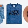 I Hate People Graffiti Introverts Meme Loner Mineral Wash Tshirts Mineral Navy