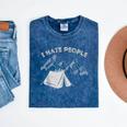 I Hate People Introvert Sarcastic I Love Camping Mineral Wash Tshirts Mineral Navy