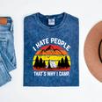 I Hate People That's Why I Camp Camper Meme Introvert Mineral Wash Tshirts Mineral Navy