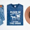 Heartwarming Wagon Please Be Patient I'm From The 1900s Mineral Wash Tshirts Mineral Navy