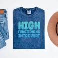 High Functioning Introvert Sarcasm Sarcastic Grunge Mineral Wash Tshirts Mineral Navy