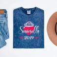 High School 2019 Senior Graduation Shirt Girls Daughter Mineral Wash Tshirts Mineral Navy