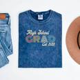 High School Grad 2023 Class Of 2023 Retro Graduation Done Mineral Wash Tshirts Mineral Navy