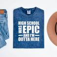 High School Graduate Graduation Party Meme Mineral Wash Tshirts Mineral Navy