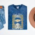 High School Graduate Queen Class Of 2021 Graduation Mineral Wash Tshirts Mineral Navy