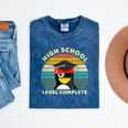 High School Level Complete Graduation Senior Students Mineral Wash Tshirts Mineral Navy