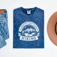 Hiking It's Cheaper Than A Therapy Introvert Shirt Mineral Wash Tshirts Mineral Navy