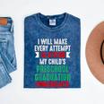 Hilarious Preschool Graduation Mom Dad Meme Preschooler Mineral Wash Tshirts Mineral Navy