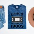Over The Hill Please Be Patient I'm From The 1900s VHS Mineral Wash Tshirts Mineral Navy