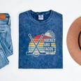 Hockey And Tacos Retro Nostalgia Lovers Mineral Wash Tshirts Mineral Navy