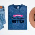 Hotter By One Degree Class Of 2018 Graduation T-Shirt Mineral Wash Tshirts Mineral Navy