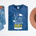 Hotter By One Degree Senior 2024 Class Of 2024 Graduation Mineral Wash Tshirts Mineral Navy