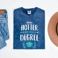 Now Hotter By One Degree Shirt Class Of 2024 Graduation Mineral Wash Tshirts Mineral Navy