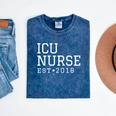 ICU Nurse 2018 Graduation Nurse RN Mineral Wash Tshirts Mineral Navy