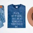 I'm a 10 Meme For Introvert Gaming Lover Husband Mineral Wash Tshirts Mineral Navy