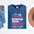 I'm A Dance Senior Mom 2026 Of Course I'm Crying Graduation Mineral Wash Tshirts Mineral Navy