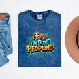 I'm Done Peopling Introvert Sloth Mineral Wash Tshirts Mineral Navy I'm Done Peopling Introvert Sloth Mineral Wash Tshirts Mineral Navy