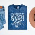 I'm Not Ignoring You I'm Just In My Introvert Recharge Mode Premium Tri-Blend Mineral Wash Tshirts Mineral Navy